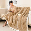 Axyaa Velvety Coral Flannel Sofa Blanket for Warmth and Cozy Comfort