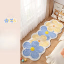 Axyaa Flower Pattern Bedroom Decor Dopamine Carpet - Plush, Fluffy & Washable Rug