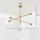 Axyaa Modern Long Pole Led Chandelier for Home Decoration and Lighting in Living Room