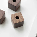 Axyaa Walnut Wood Pen Holder - Minimalist Desk Organizer