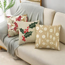 Axyaa Christmas Plant Series Pillow Covers - Festive Home Décor