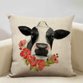 Axyaa Nordic Animal Cushion Cover 45x45cm Linen Pillowcase