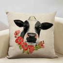 Axyaa Nordic Animal Cushion Cover 45x45cm Linen Pillowcase