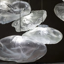 Axyaa Modern Loft Glass Pendant Lights Stairwell Chandeliers for Living Room