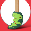 Axyaa Christmas Silicone Spatula with Wooden Handle for Baking