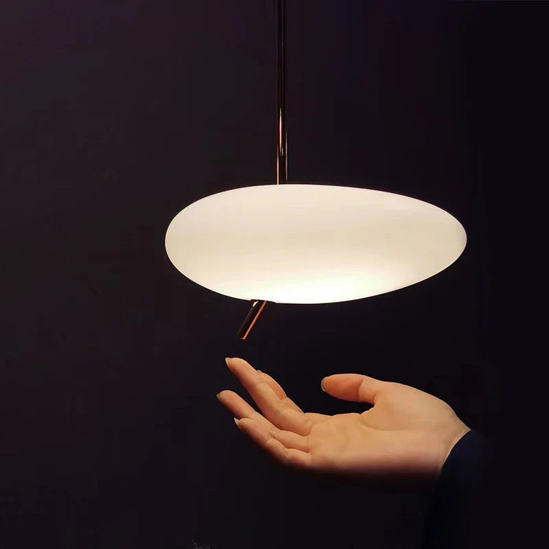 Axyaa Modern White LED Touchable Dimming Chandelier
