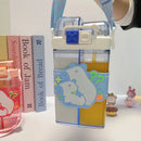 Axyaa Kids Double Drinking Cup Cartoon Water Bottle