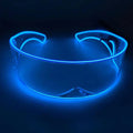 Axyaa LED Party Glasses | Light Up Rave Visor Glasses for Christmas Halloween
