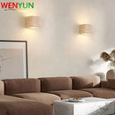 Axyaa Cuboid Stone LED Wall Lamp: Creative Lighting for Parlor, Bedroom, Stairs & Corridor