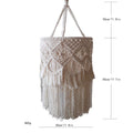 Macrame Light Shade Chandelier by Axyaa - Boho Cotton Rope Chic Decor