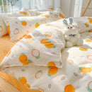 Axyaa Kawaii Kids Girls Bedding Set, Cute Print Duvet Cover, Single/Full/Queen Size