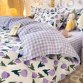 Axyaa Korean Ins Style 2024 Duvet Cover Set Twin Queen Bed Linen