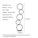 Axyaa Elegant Five Ring LED Floor Lamp for Home Décor and Lighting