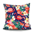 Axyaa Tropical Plant Parrot Decorative Pillow Cover - Flowers Sofa Cushion Case