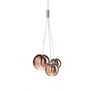 Axyaa Nordic LED Glass Chandelier for Living Dining Room, Restaurant - Pendant Lamp