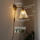 Axyaa Nordic LED Wall Lamps: Modern, Bedroom, Restaurant, Bathroom, Stair Light, Pull Chain Switch