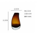 Axyaa Glass Art Vase for Flowers and Hydroponics