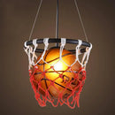 Axyaa Industrial Style Basketball Football Pendant Chandelier for Home Decor
