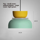 Axyaa Modern Macaron Pendant Light: Colorful Iron LED Hanging Lamp