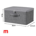 Axyaa Large Capacity Foldable Storage Box with Zipper and Cover