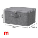 Axyaa Large Capacity Foldable Storage Box with Zipper and Cover