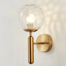 Axyaa Gold Glass Ball Wall Lamp: Modern Decor Sconce for Dining Room, Bathroom, Bedroom