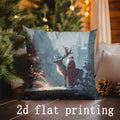 Christmas-themed Cushion Covers by Axyaa - Perfect for Sofa, Bedroom, Car Decor