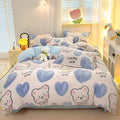 Axyaa Rainbow Dual-color Flannel Duvet Cover - Soft & Cozy Winter Bedding