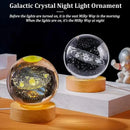 Axyaa Galaxy Planetary Projection Crystal Ball Night Light