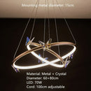 Axyaa Colorful Crystal Butterfly LED Ceiling Lamp Chandelier for Home & Restaurant