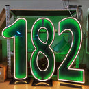 Axyaa Starry Sky Tunnel Neon Numbers Sign - Double-Sided 3D Lights