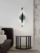 Axyaa Clear Pattern Acrylic Wall Light in Gold/Black for Bedside, Back, Hallway
