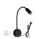 Axyaa Plug-in Wall Sconce with USB Charging Port and Switch