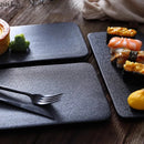 Axyaa Matte Ceramic Steak Sushi Dessert Plate Set