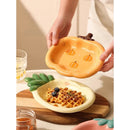 Axyaa High Aesthetic Ceramic Fruit Plate for Desserts and Snacks