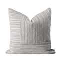 Axyaa Texture Stripe Stitch Square Pillow Seat Cushion Beige Living Room Sofa Decor