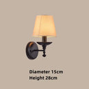 Axyaa Iron Glass Wall Lamp - Minimalist Retro American Style Lighting
