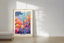 Yayoi Kusama Landscape Canvas Poster - Axyaa Infinite Love Wall Art Prints