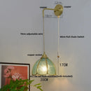 Axyaa Glass Brass LED Wall Sconce Vintage Vanity Light Fixture
