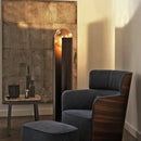Axyaa Nordic Iron Glass Floor Lamp with LED Lighting for Home Decor