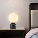 Axyaa Marble Table Lamp: Modern Nordic Glass Light for Living Room, Bedroom, Study