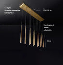 Axyaa Crystal Brass Black Chandelier Lighting for Living Dining Room