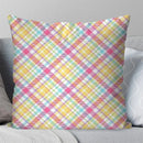 Axyaa Colorful Plaid & Floral Pillow Cover Patterned Cushion for Sofa Bedroom Car