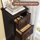 Axyaa 4-Drawer Vertical File Cabinet for Home Office, Wood Filing Cabinet [A4/Letter Size]