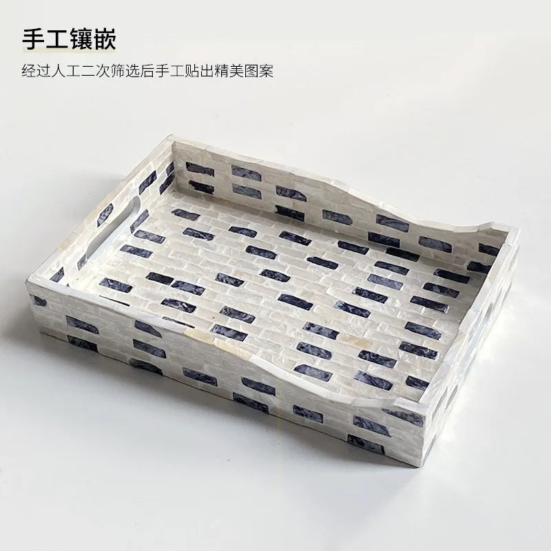 Axya Nordic Style Shell Tray for Elegant Home Decor & Storage