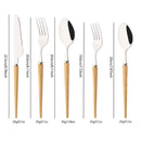Axyaa 30-Piece Stainless Steel Cutlery Set - High-end Tableware for Restaurants and Hotels
