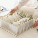Axyaa Closet Organizer Set: Sock, Underwear, Jeans, Bra - 7/9/11 Compartments