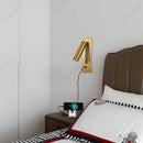 Axyaa LED Wall Light with Switch, 3W Warm Spotlight, USB Charging Port, Bedroom Bedside Lamp