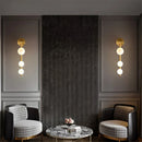 Axya Golden Black Metal Sconces LED Wall Light for Corridor Bathroom Bedside Lamp
