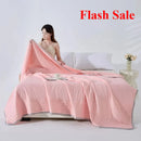 Axyaa Summer Cool Quilt Cold Silk Solid Color Single Double Air Conditioner Quilt